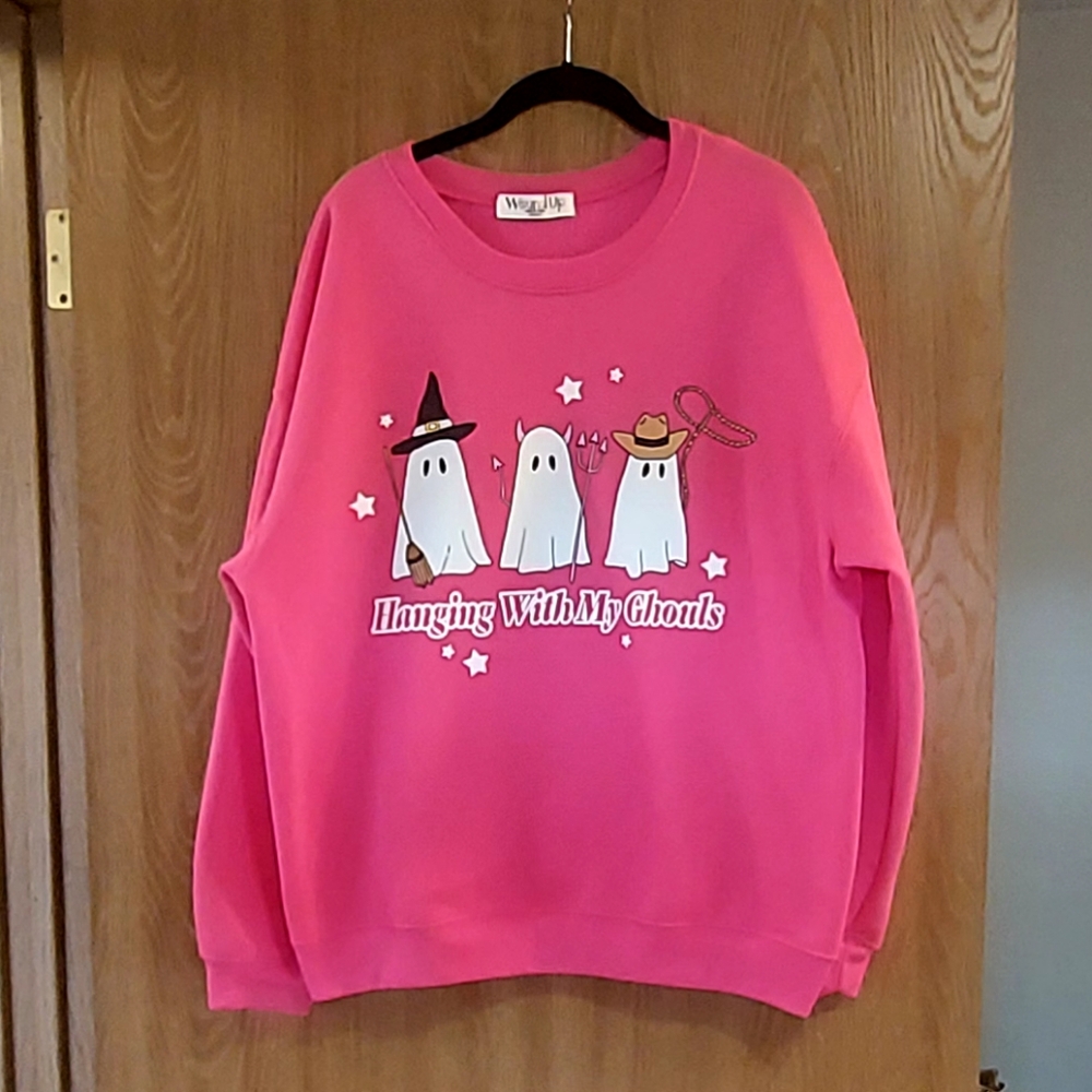 Wound Up Pink 'Hanging With My Ghouls' Sweatshirt